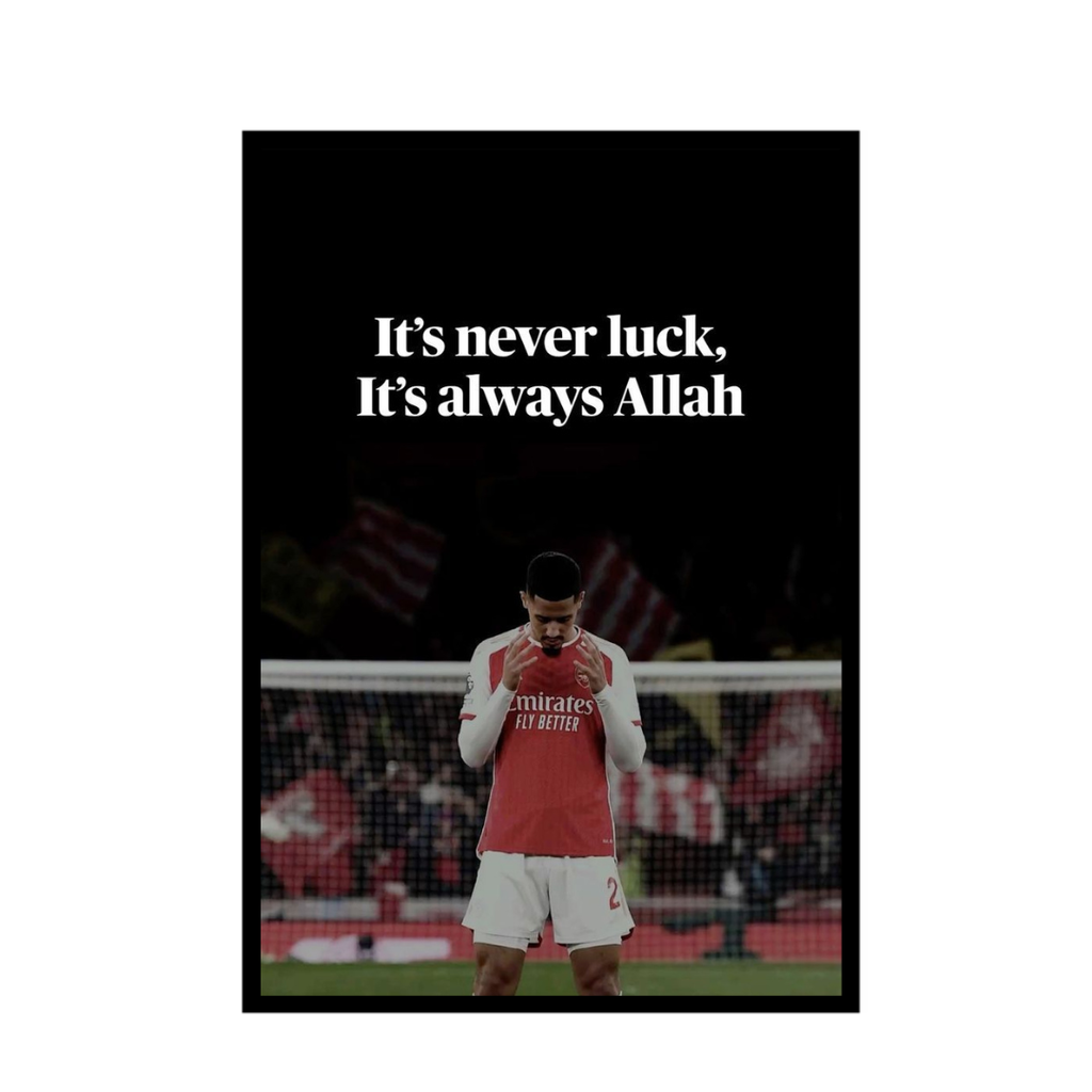 William Saliba Always Allah Frame