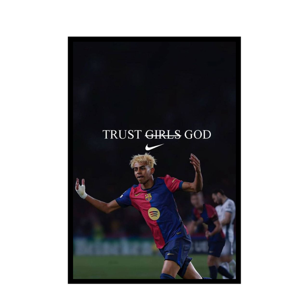 Lamine Yamal Trust God Frame