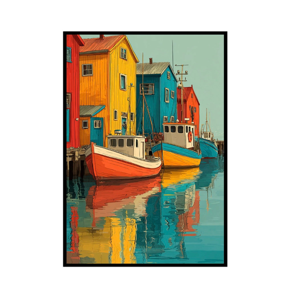 Colorful Harbor Frame