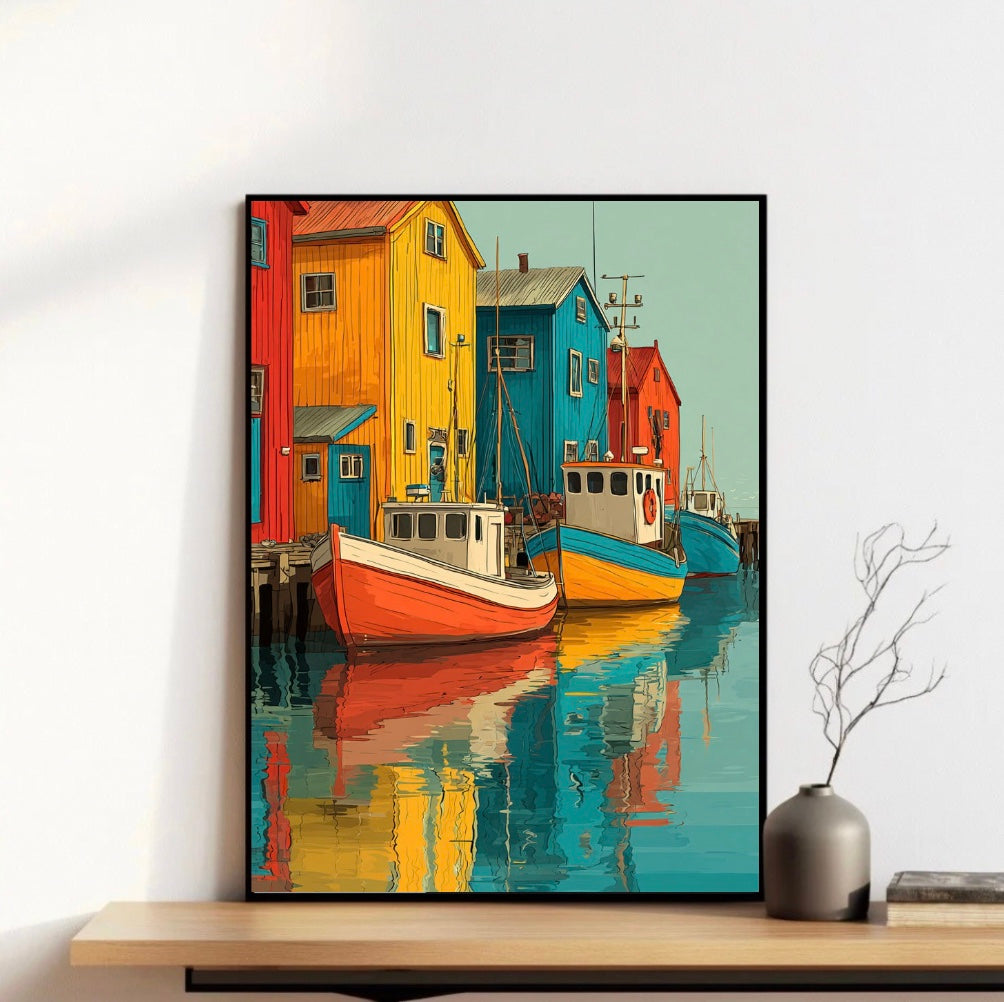 Colorful Harbor Frame