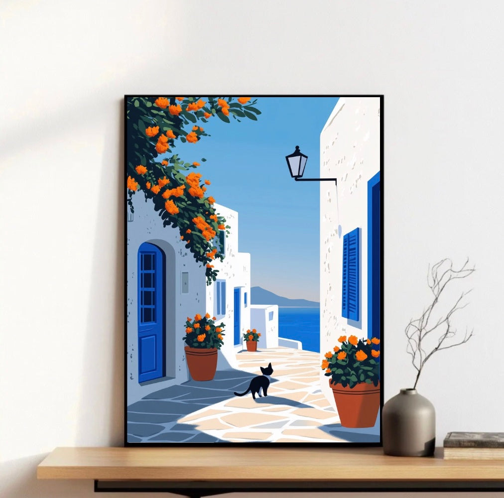 Santorini Cat Frame