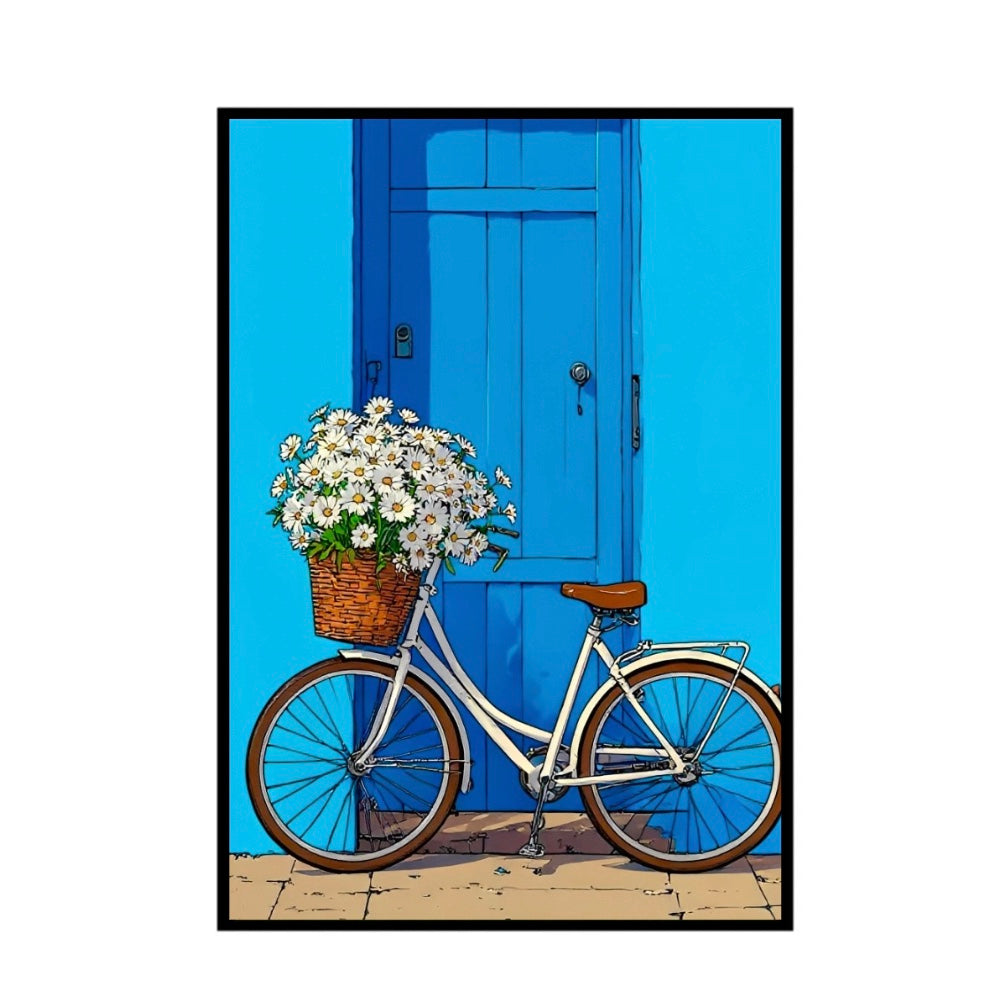 Blue Bicycle Frame