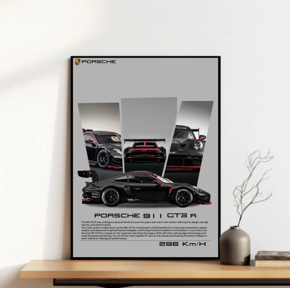 Porsche 911 Black Frame