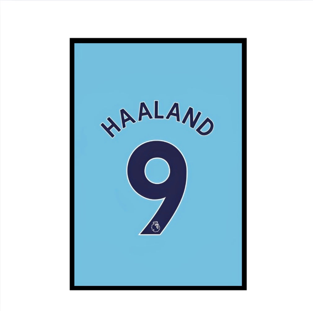 Haaland Jersey Frame