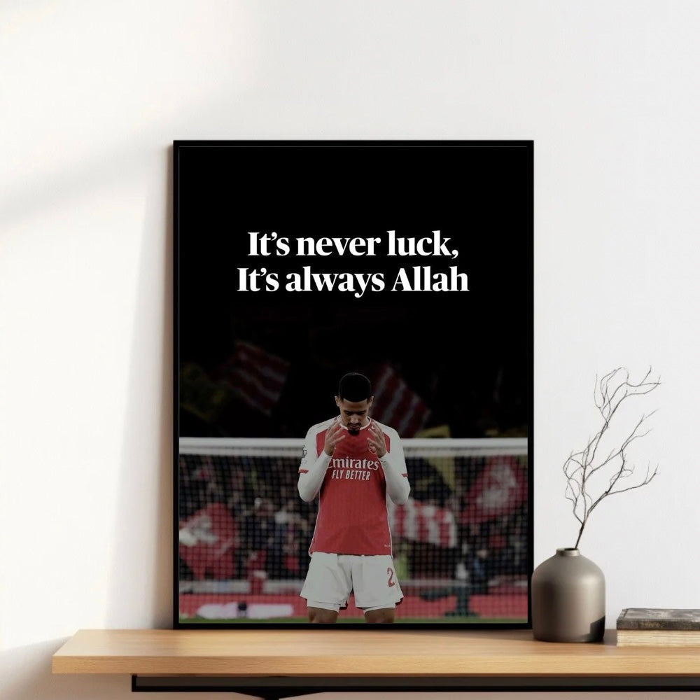 William Saliba Always Allah Frame